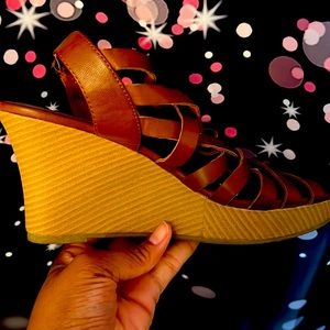 Brown Wedge Sandal